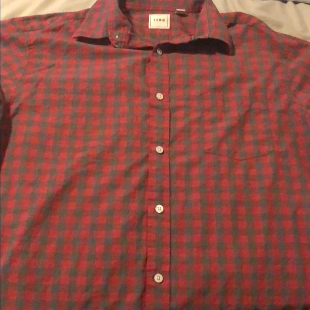 Rowm Long sleeve Collared Dress Shirt